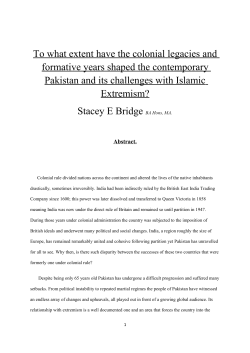 To what extent have the colonial legacies and formative