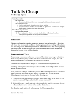 Talk Is Cheap - Charles A. Dana Center