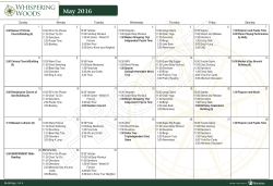 May 2016 - Meridian Senior Living