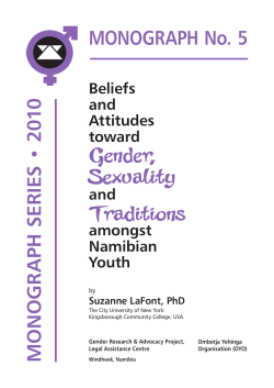 Beliefs and Attitudes toward Gender, Sexuality and Traditions