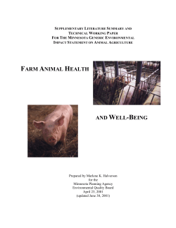 Farm Animal Health and Well-Being