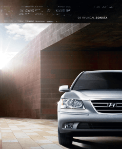 2009 Hyundai Sonata Brochure