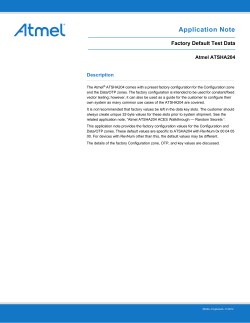 Application Note - Atmel Corporation