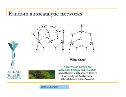 Random autocatalytic networks