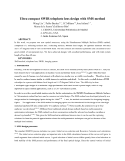Ultra-compact SWIR telephoto lens design with SMS method