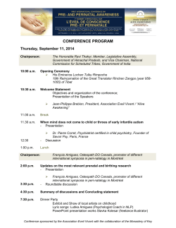 conference program