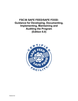 FSC36 Safe Feed/Safe Food guidance document