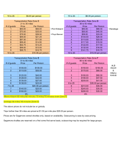 Albany Airport 60 miles/60 minutes 70 miles/70 minutes