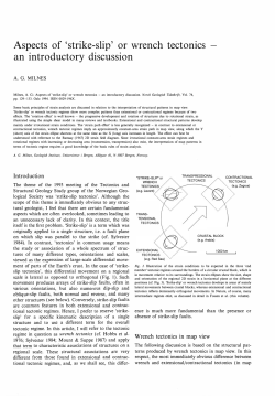 Aspects of `strike-slip` or wrench tectonics an introductory discussion