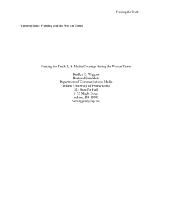 Framing the Truth: U.S. Media Coverage during the War on Terror