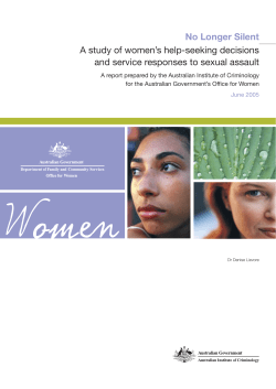 No longer silent : a study of women`s help