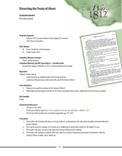 Dissecting the Treaty of Ghent