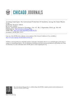 Avoiding Catastrophe: The Interactional