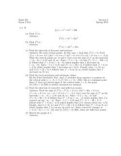 Math 201 Section 3 Exam 2 Key Spring 2013 1