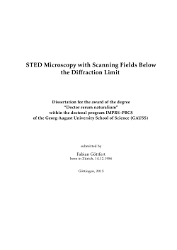 STED Microscopy with Scanning Fields Below the Diffraction Limit