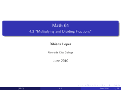 4.3 - UCR Math Dept.