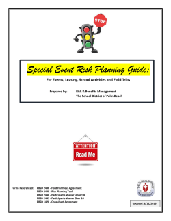 Special Event Risk Planning Guide