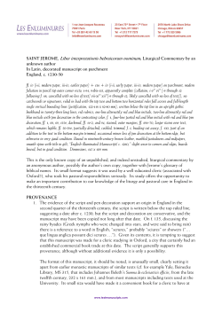 Print - Medieval Text Manuscripts