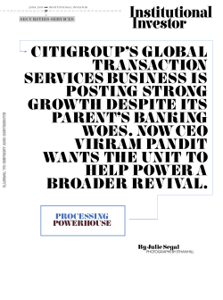 CiTigroup`s globAl TrAnsACTion serviCes business is