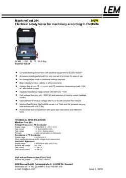 MachineTest204 incl. ResTest204 in carrying case, 2 special HV