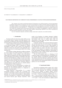 1. Introduction The diamond (D) and cubic boron nitride (cBN) are