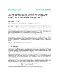 A new combinatorial identity for unicellular maps, via a
