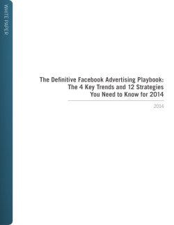 The Definitive Facebook Advertising Playbook