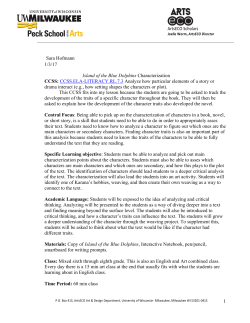 Island of the Blue Dolphins - University of Wisconsin