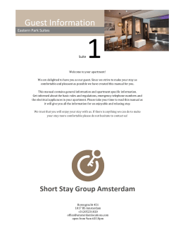 Guest Information - Short Stay Reservations