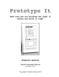 Pretotype It 2nd Pretotype Edition