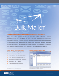 powerfully Advanced desktop Mailing software