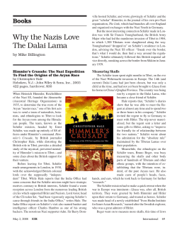 Why the Nazis Love The Dalai Lama