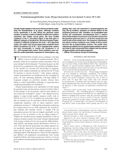 Nonimmunoglobulin Gene Hypermutation in Germinal Center B Cells