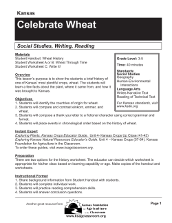 Celebrate Wheat - Kansas Foundation for Agriculture in the Classroom