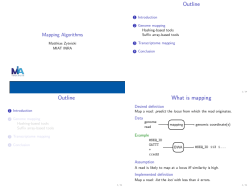 Mapping Algorithms