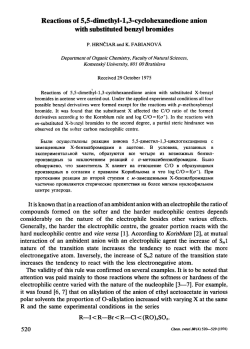 Reactions of 5,5-dimethyl-l,3-cyclohexanedione anion with