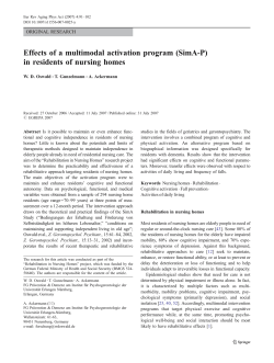 Effects of a multimodal activation program (SimA-P) in