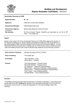 Final Decision 26-16 - Department of Housing and Public Works