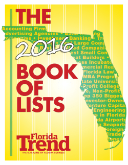 Florida Trend Top Rank Book of Lists 2016