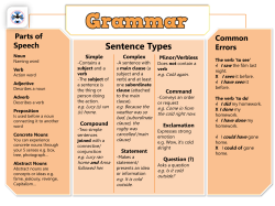 Sentence Types
