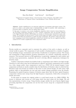Image Compression Terrain Simplification