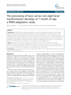 The processing of faces across non