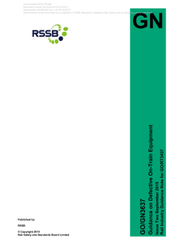 Part 2 Guidance on Defective On-Train Equipment (DOTE)