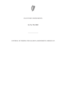 CONTROL OF FISHING FOR SALMON