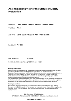 An engineering view of the Statue of Liberty restoration - E