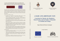 a rare and arbitrary fate - The Death Penalty Project