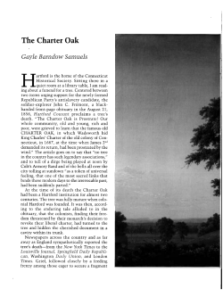 The Charter Oak - Arnoldia