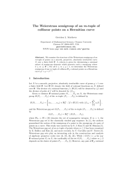 The Weierstrass semigroup of an m-tuple of collinear points on a
