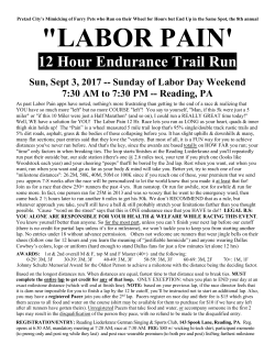 "LABOR PAIN` - Pretzel City Sports