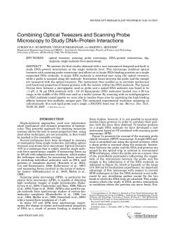Combining optical tweezers and scanning probe microscopy to